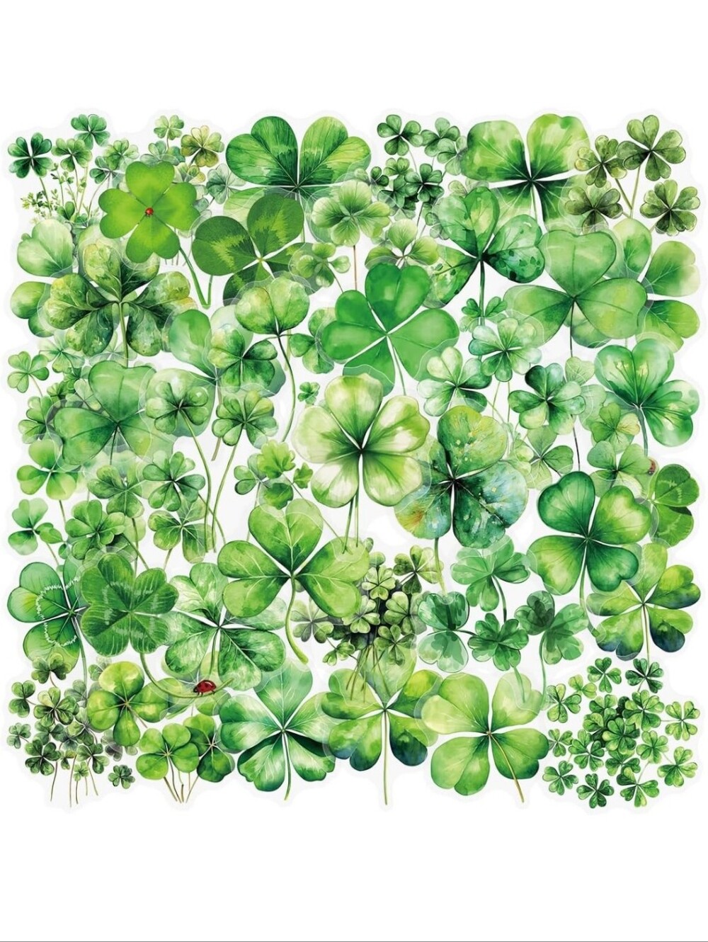 Green Clover Wall Decal Sticker - Home Wall Decor